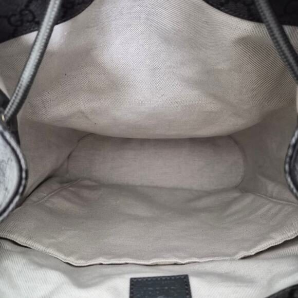 Gucci Ophidia Large Double Buckle Gray GG Canvas Backpack New main image 7